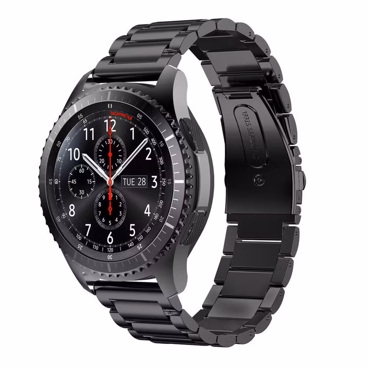 Samsung Galaxy 46mm Watch Borstat Metallarmband SVART