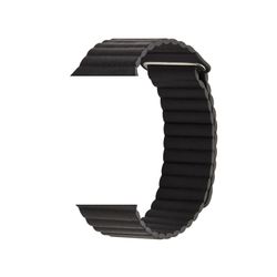 Läderband till Apple Watch 42/44/45mm SVART