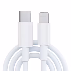 iPhone kabel för Apple 11/12 USB-C till Lightning 1M Vit