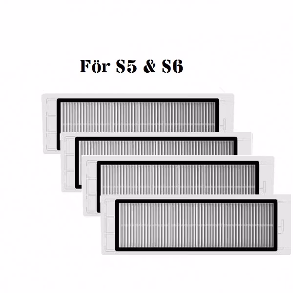 4 st HEPA-Filter för Xiaomi roborock S50 S5 S6