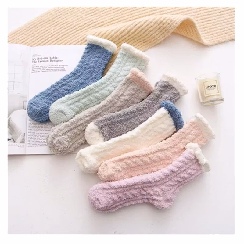 5 Par FLUFFIGA SOCKAR Vinter Varm Mjuk