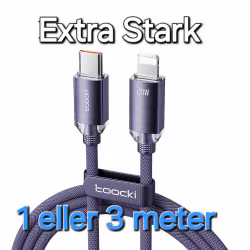 Slitstark Usb-C till Lightning kabel