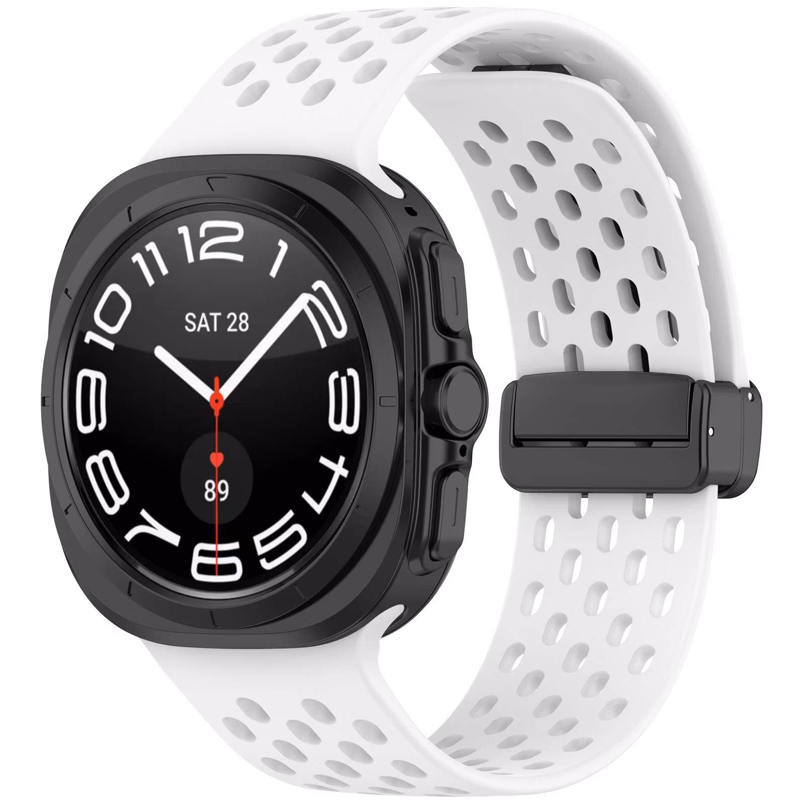 SAMSUNG GALAXY WATCH ULTRA (47 MM) SILIKONBAND MED HÅL OCH MAGNETISKT SPÄNNE
