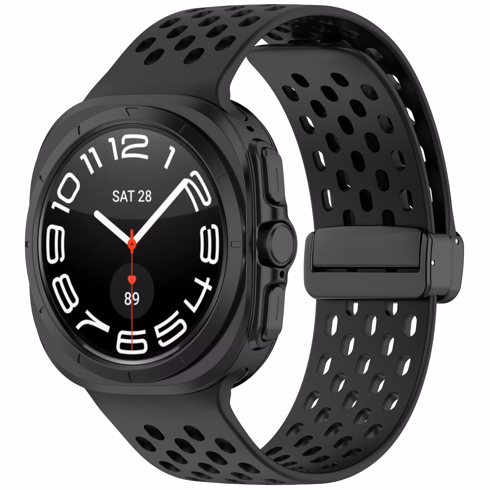 SAMSUNG GALAXY WATCH ULTRA (47 MM) SILIKONBAND MED HÅL OCH MAGNETISKT SPÄNNE