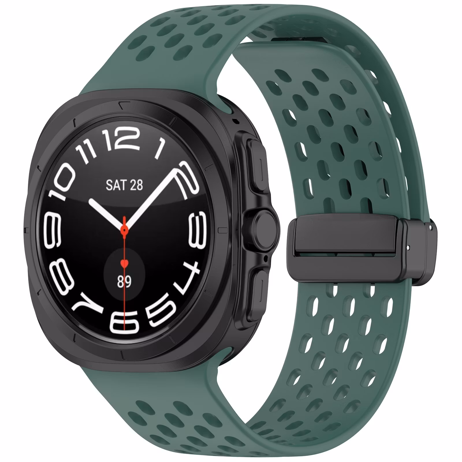 SAMSUNG GALAXY WATCH ULTRA (47 MM) SILIKONBAND MED HÅL OCH MAGNETISKT SPÄNNE