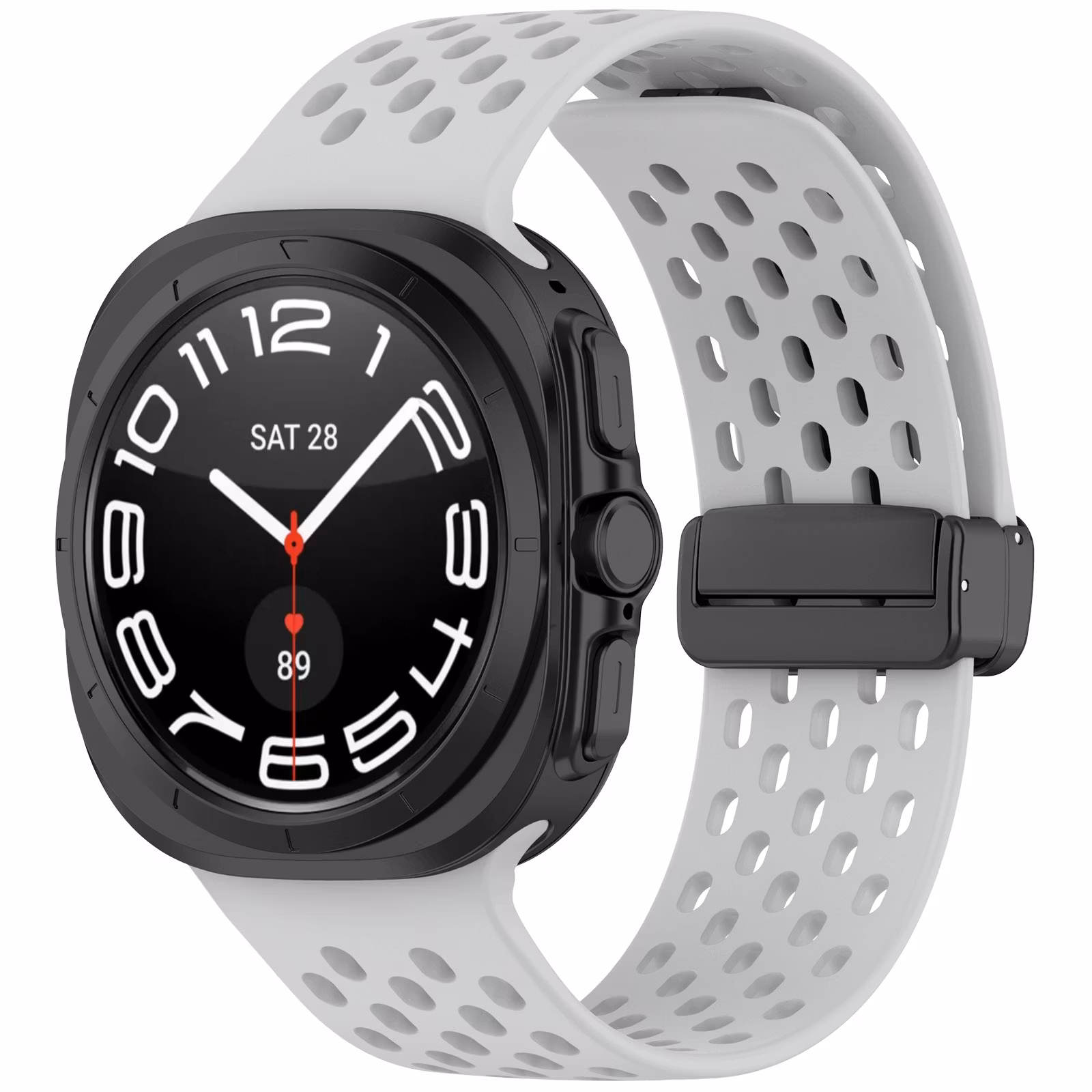 SAMSUNG GALAXY WATCH ULTRA (47 MM) SILIKONBAND MED HÅL OCH MAGNETISKT SPÄNNE