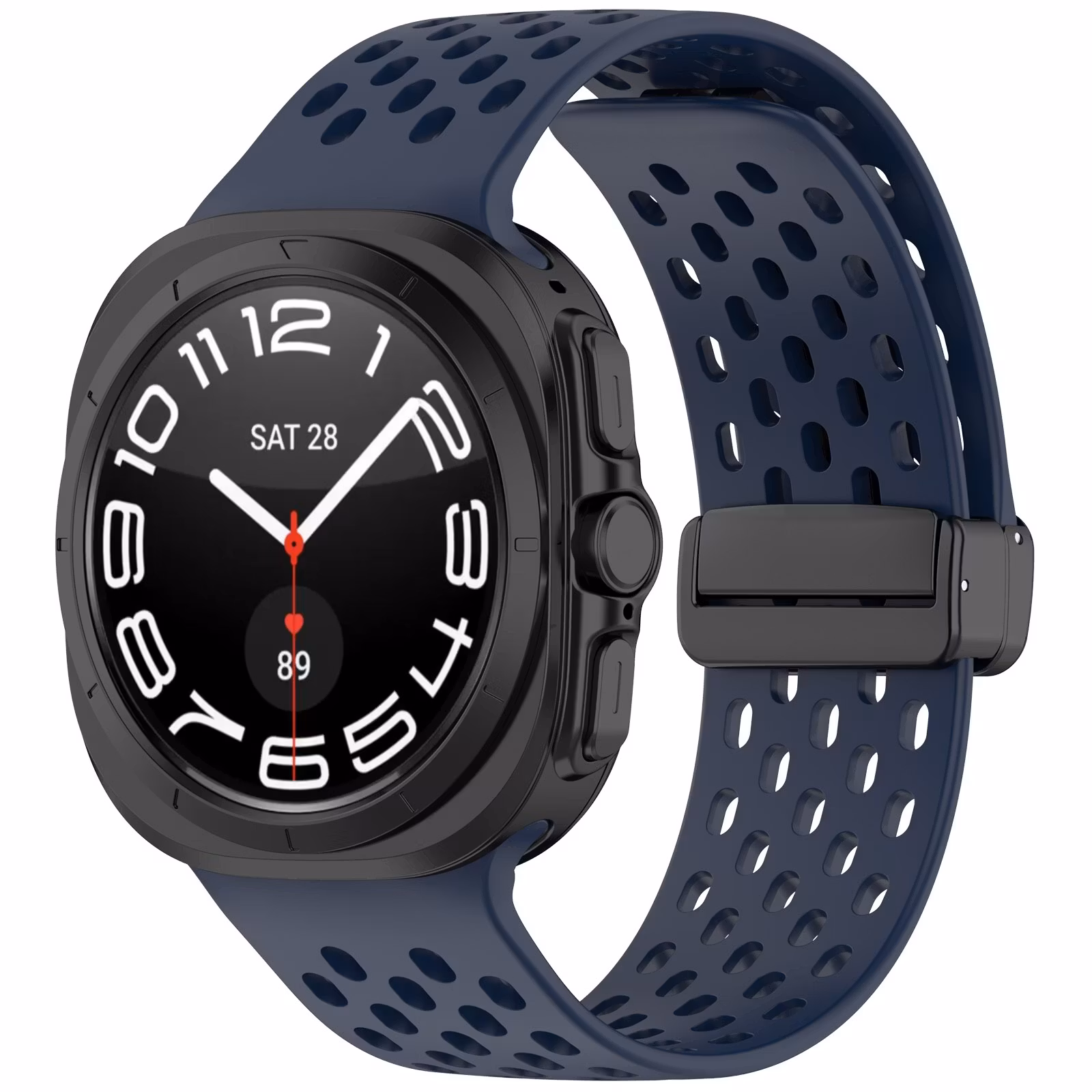 SAMSUNG GALAXY WATCH ULTRA (47 MM) SILIKONBAND MED HÅL OCH MAGNETISKT SPÄNNE