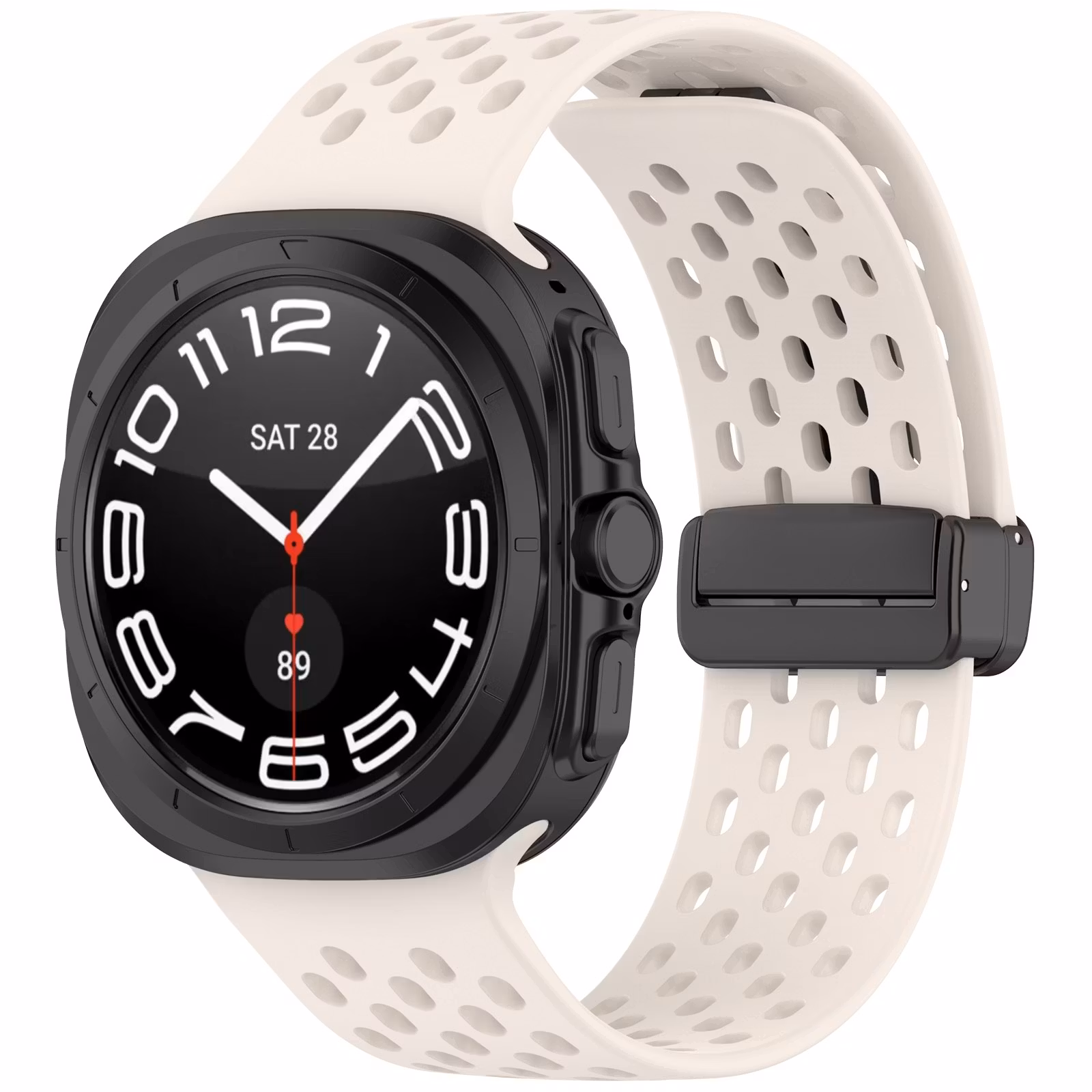 SAMSUNG GALAXY WATCH ULTRA (47 MM) SILIKONBAND MED HÅL OCH MAGNETISKT SPÄNNE