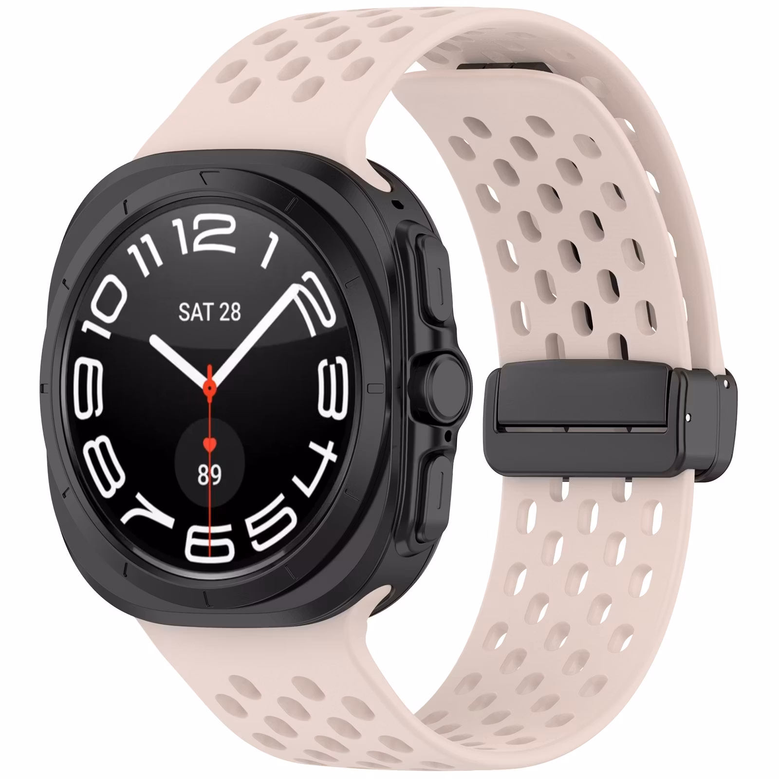 SAMSUNG GALAXY WATCH ULTRA (47 MM) SILIKONBAND MED HÅL OCH MAGNETISKT SPÄNNE