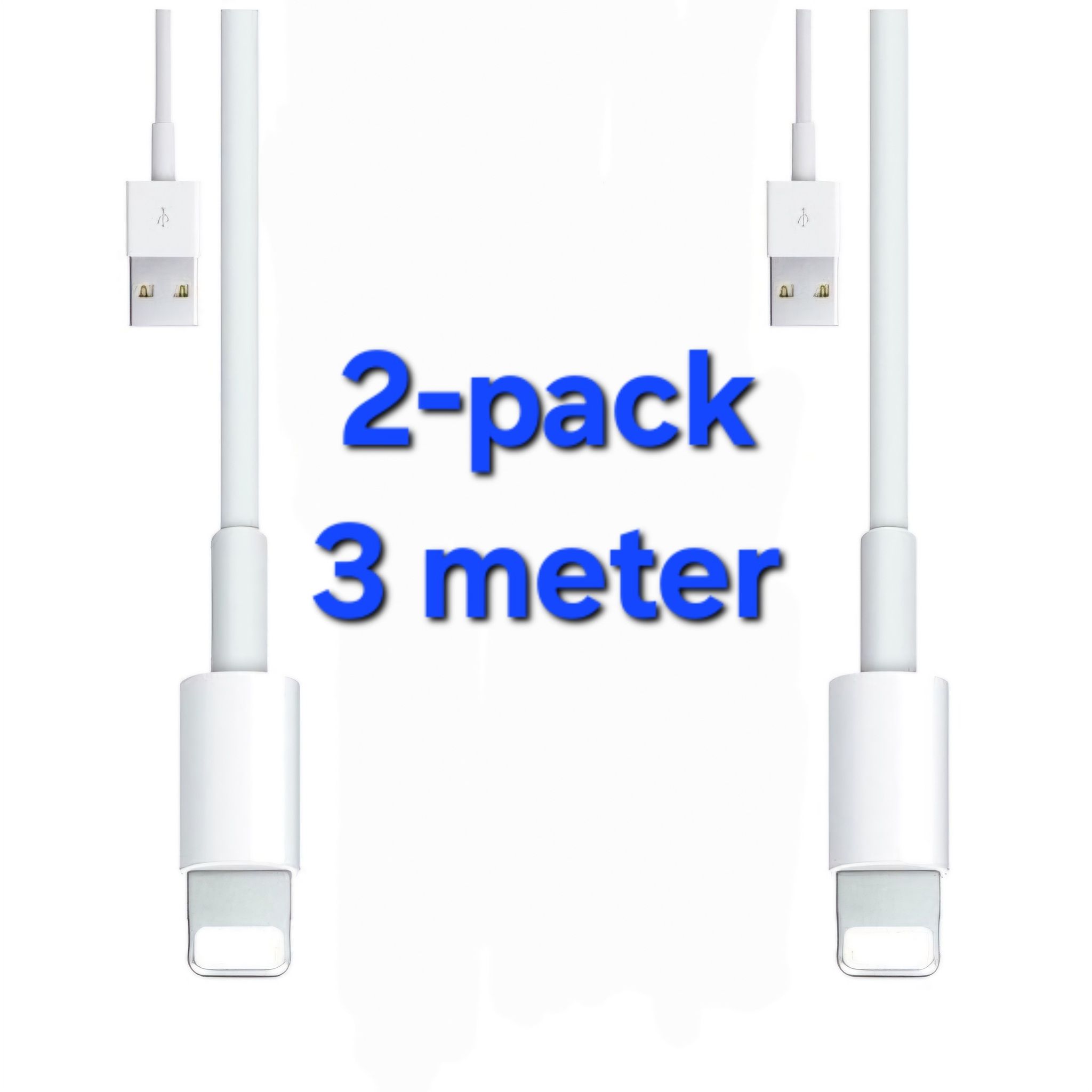 iPhone kabel för Apple 11/12 USB-C till Lightning 1M Vit