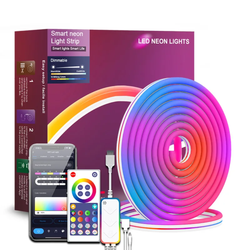 Neon RGB list, WiFi App styrning, färg musiksynkronisering, IP67 - 5M