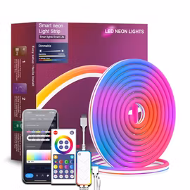 Neon RGB list, WiFi App styrning, färg musiksynkronisering, IP67 - 5M