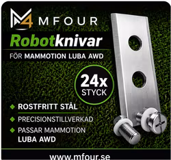 Knivar för Mammotion LUBA 6 YUKA 24-PACK