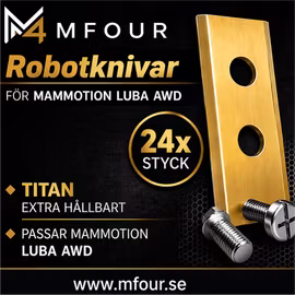 Titanbelagda knivar – 24 Pack inkl. Rostfria Skruvar