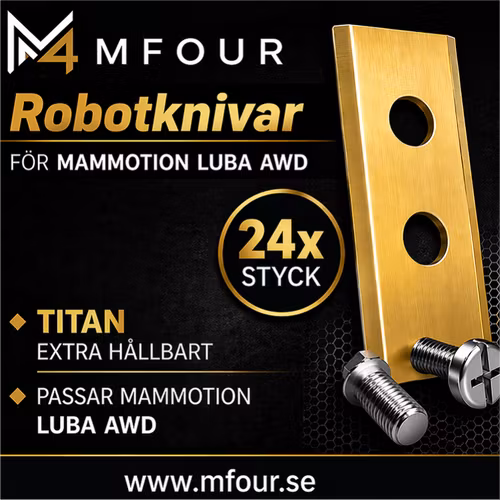 Titanbelagda knivar – 24 Pack inkl. Rostfria Skruvar