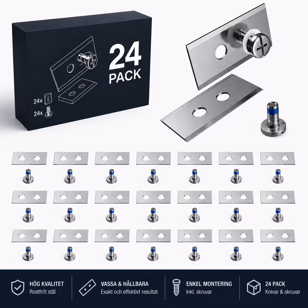 Knivar för Mammotion LUBA 6 YUKA 24-PACK