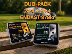 DUO-PACK 24st Titanbelagda knivar – 24st Rostfria Knivar