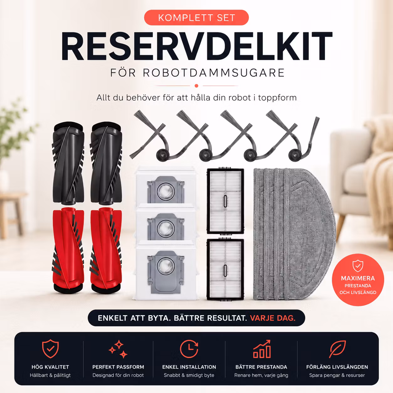 Kit för Roborock Saros 20 Sonic