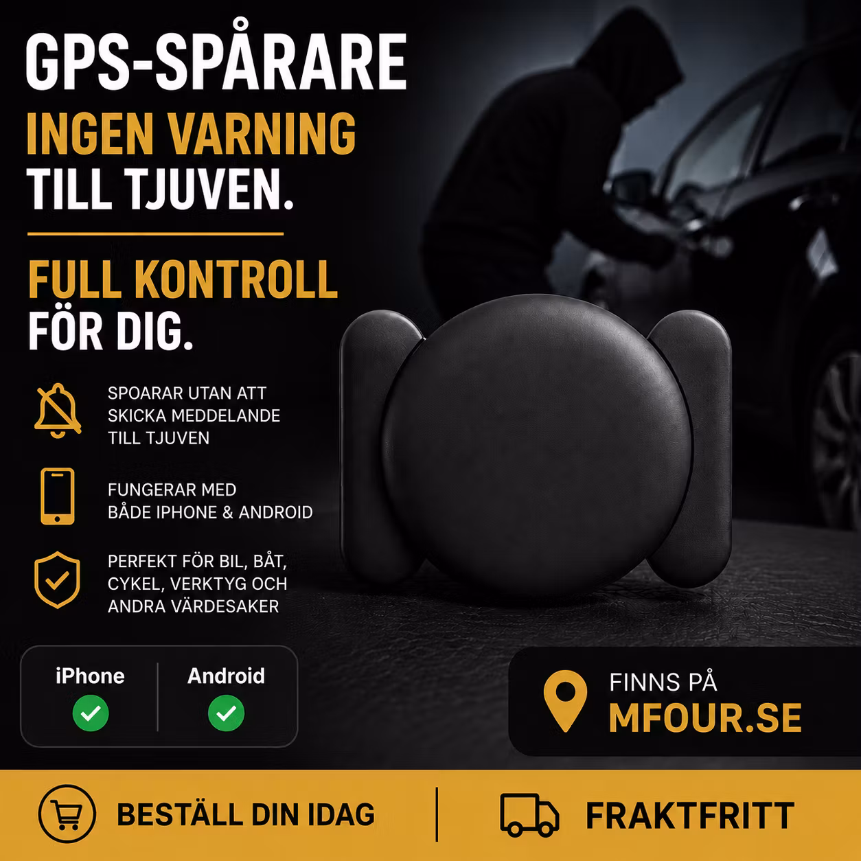 GPS-TAG Zmarttag utan varning! Välj Operativ-SYSTEM