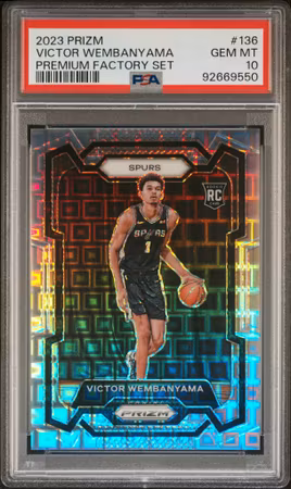 PANINI PRIZM FACTORY SET /150 VICTOR WEMBANYAMA PSA 10