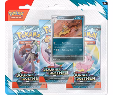 Pokemon Scarlet & Violet Journey Together 3-Pack Blister