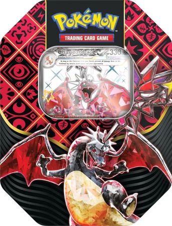 Pokemon Paldean Fates Charizard Tin Case (6 stk)