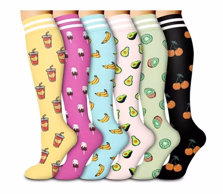 Storpack Stödstrumpor – Fruit and Drink Serie Nr 1