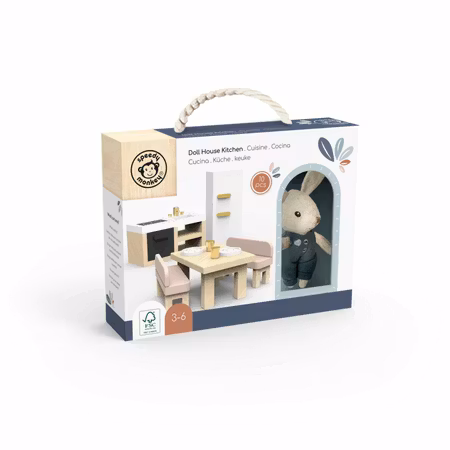 Dockhus kök - Doll House Kitchen + 1 Character