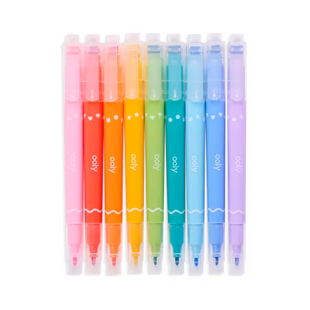 Confetti Stamp Double-Ended Markers