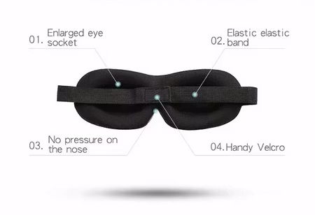 Sömnmask för rygg- och sidosovare