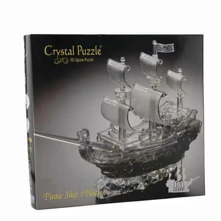 Crystal puzzle Black Pirate Ship