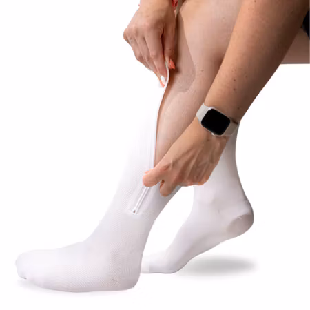 Trofast stödstrumpa med dragkedja Frost white