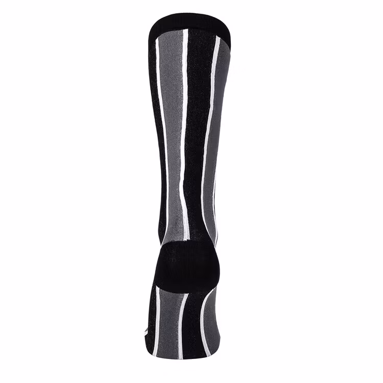 Stödstrumpa Black and grey stripes Nr 99
