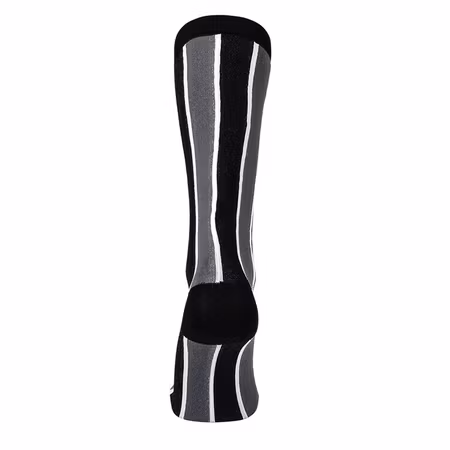 Stödstrumpa Black and grey stripes Nr 99
