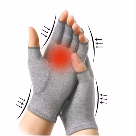 Kompressionshandskar Bambu Gråa 1 par