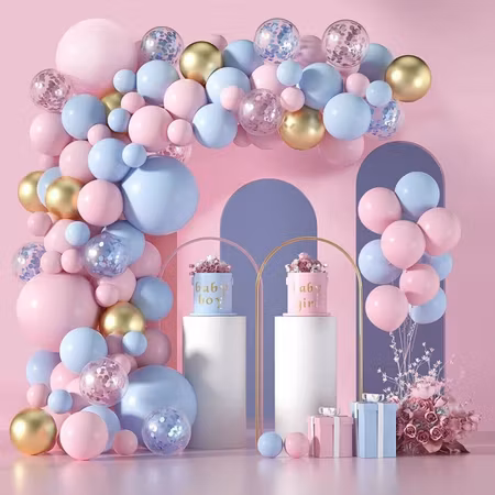 Ballongbåge - Ballongset Dream Rosa-Blått-Guld DBS-2 116 delar