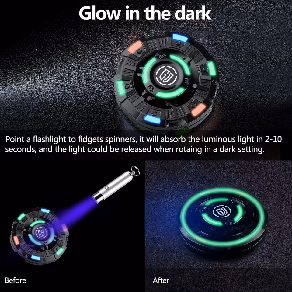 Fidget Spinner Black Metal  MF-3