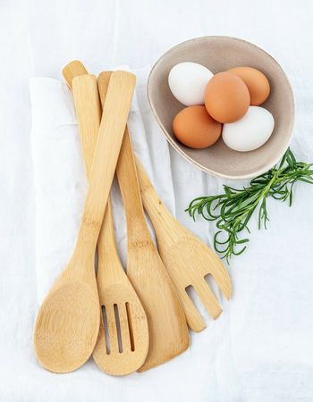 Köksredskap i bambu 4 st