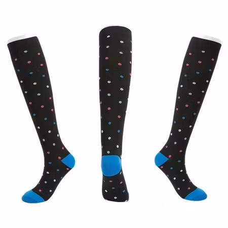 Stödstrumpor with small dots Nr 41
