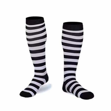 Stödstrumpa Black and White Nr 5