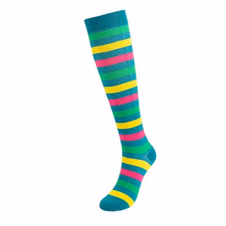 Kompressionsstrumpor Green Stripe Nr 59