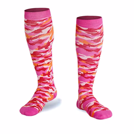 Stödstrumpor Pink flow Nr 66