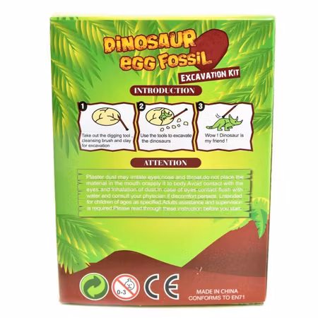 Dig it out Dinosaur egg fosil 11 cm