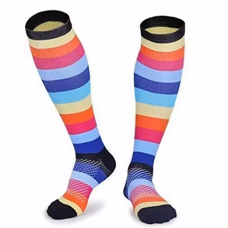 Stödstrumpor Stripes Rainbow Nr 29