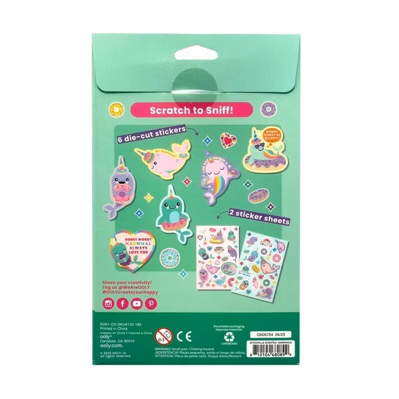 Stickiville Stickers: Nom Nom Narwhals ? Scented