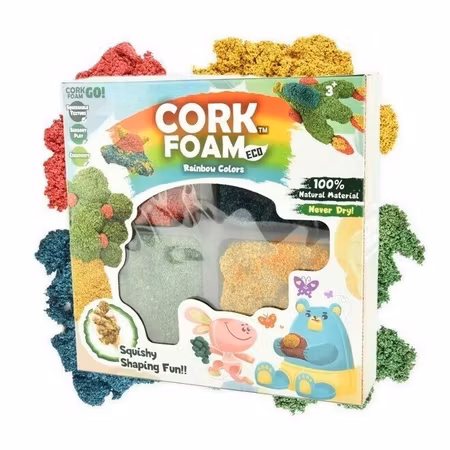 Korkmassa - Cork Foam 4 färger