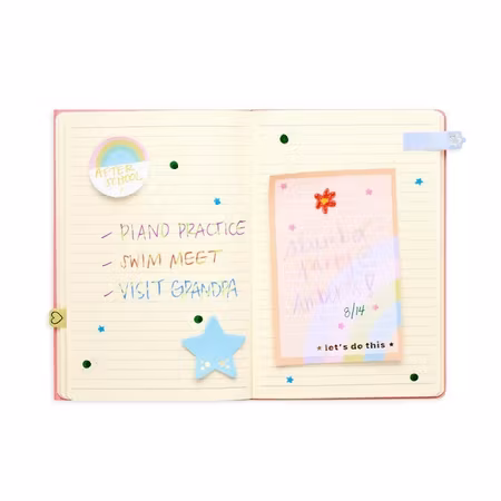 Side notes sticky tab note pad ? pastel rainbows