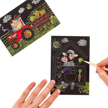 Mini Scratch & Scribble  Farm Animals