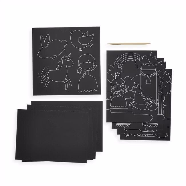 Scratch & Scribble Art Kit  Princess Garden