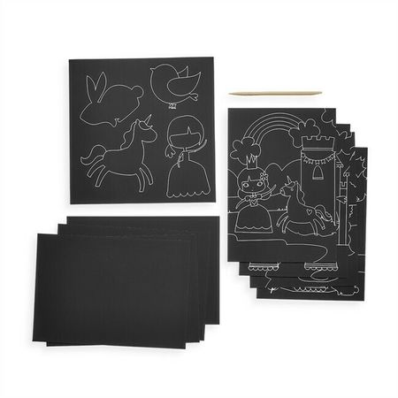 Scratch & Scribble Art Kit  Princess Garden
